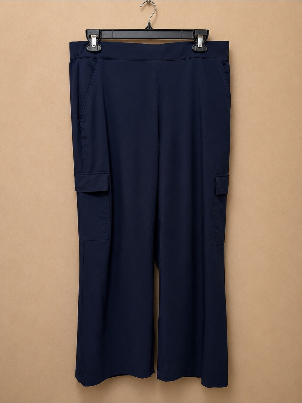 STYLUS Navy Wide-Leg Utility Trousers